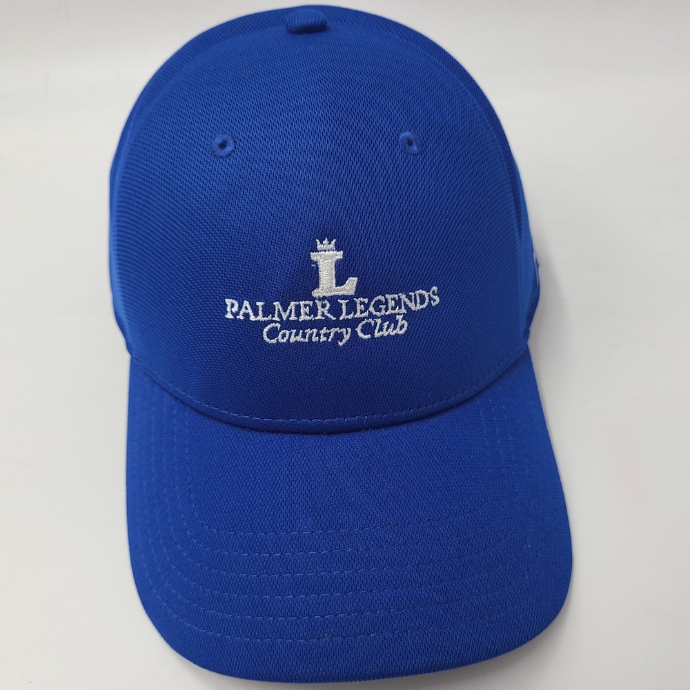 Palmer Legends Country Club Hat Fitted (Seems M-L) Blue Golf The Villages FL Men